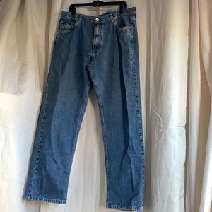 Boss Hugo Boss Alabama Blue Washed Denim Straight Leg Jeans W40 L34